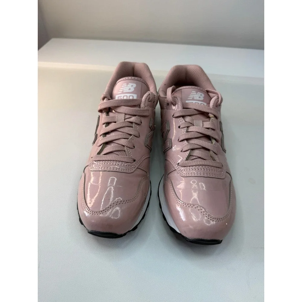 New Balance 500 Pink Patent Leather Lifestyle Sneakers Womens 7.5 NEW